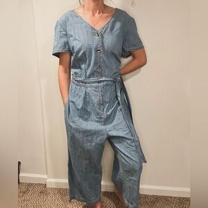 Lightweight denim jumpsuit size large